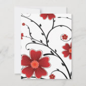 フローラ赤バチェロレッテ 招待状 (裏面)