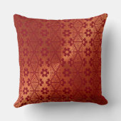 フローラ赤モダン型枕 クッション (裏面)