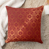 フローラ赤モダン型枕 クッション (ブランケット)