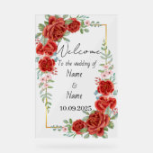 フローラ赤結婚アクリル徴候 アクリルサイン (正面)