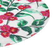 フローラ赤花柄–56698 カッティングボード (角)