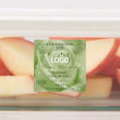 フローラ赤茶色の緑の製品ラベルのロゴ ラベル (貼付)