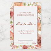 フローラ赤褐色の原料製品 フードラベル (シングルラベル)