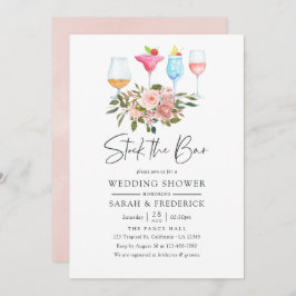 フローラ赤面とバラ金ゴールドストックバー 招待状