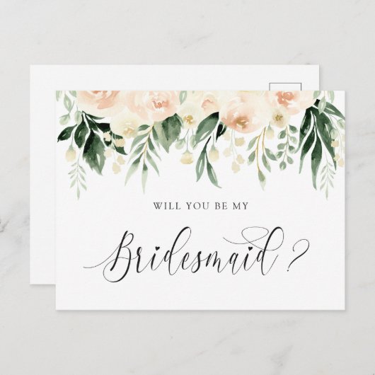 フローラ赤面の花束は私の花嫁になる シーズンポストカード (正面/裏面)