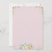 フローラ赤面エレガントキンセアニラ招待 招待状 (裏面)