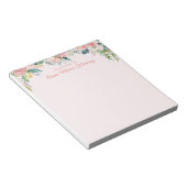 フローラ赤面エレガントピンクローズピオニー名 ノートパッド (アングル)