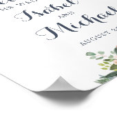 フローラ赤面グリーナリーユーカリプタスウェルカムサイン ポスター