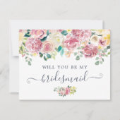 フローラ赤面グリーンリーユーカリプトゥス私になる 招待状 (正面)