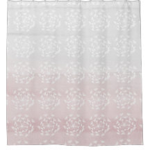 フローラ赤面グレーシャワーカーテン