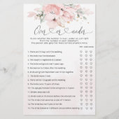 フローラ赤面ゲームの上または下のブライダルシャワー (正面)