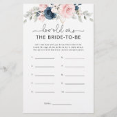 フローラ赤面ネイビー何歳の花嫁が試合を受ける (正面)