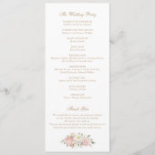 フローラ赤面バラグリーナリークレストモノグラム結婚ズ プログラム (裏面)