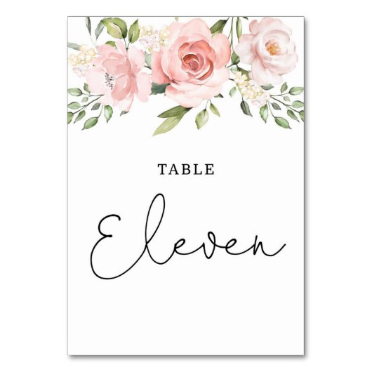 フローラ赤面バラ十一 テーブルナンバー (正面)