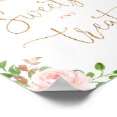 フローラ赤面パンプキンスイーツとお菓子ベビーシャワー ポスター (角)