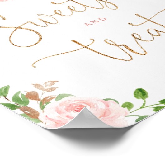 フローラ赤面パンプキンスイーツとお菓子ベビーシャワー ポスター (角)