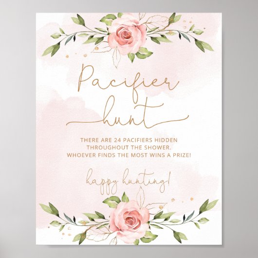 フローラ赤面ピンクおしゃぶり狩りゲームポスター ポスター (正面)