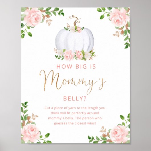 フローラ赤面ピンクどのように大きいママの腹のゲーム ポスター (正面)