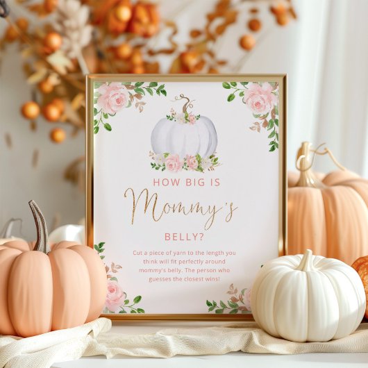 フローラ赤面ピンクどのように大きいママの腹のゲーム ポスター