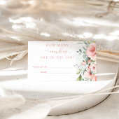 フローラ赤面ピンクはキャンディーの囲い数を推測 エンクロージャーカード