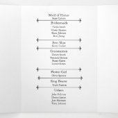 フローラ赤面ピンクアンドダスティージュセージ結婚式 プログラム (内部中)