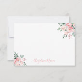 フローラ赤面ピンクキンセアニラ サンキューカード (裏面)