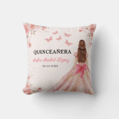 フローラ赤面ピンクプリンセスキンセアニェラ クッション (正面)