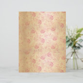 フローラ赤面ピンクローズダマスク金ゴールドきらめく (スタンド正面)