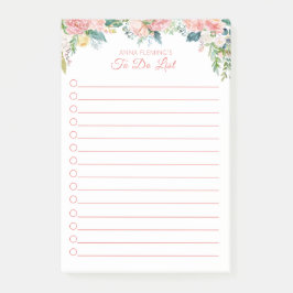 フローラ赤面ピンクローズDOリスト ポストイット