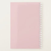 フローラ赤面ピンクローゼスウェディングプランナー プランナー手帳 (裏面)