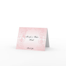 フローラ赤面ピンクヴィンテージウェディングサンキュー