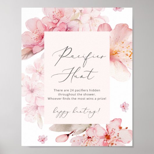 フローラ赤面ピンク桜おしゃぶり狩りゲームポスター ポスター (正面)