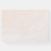 フローラ赤面ピンク結婚ズのカスタマイズ可能なゲストブック ゲストブック (裏面)