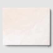 フローラ赤面ピンク結婚ズのカスタマイズ可能なゲストブック ゲストブック (裏面)