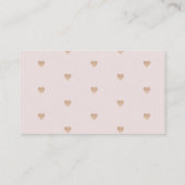 フローラ赤面ピンク金ゴールドはキャンディーの数を推測 エンクロージャーカード (裏面)