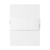 フローラ赤面ピーチクリーム金ゴールドテラコッタ結婚ズ 招待状ベリーバンド (裏面例)