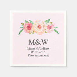フローラ赤面ピ結婚ックスナプキン スタンダードカクテルナプキン