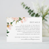 フローラ赤面マグノリアアジサイエレガント詳細 招待状 (スタンド正面)