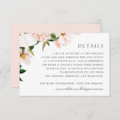 フローラ赤面マグノリアアジサイエレガント詳細 招待状 (正面/裏面)