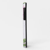 *~*フローラ赤面ラベンダー紫グリッター Case-Mate iPhoneケース (裏面/左)