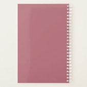 フローラ赤面及びバラ金ゴールドウェディングプランナー プランナー手帳 (裏面)