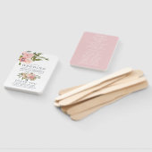 フローラ赤面及びバラ金ゴールド結婚式 プログラム ハンドファン (組立なし)