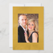 フローラ赤面及び金ゴールドワインテイスティング結婚ズ セーブザデート (裏面)