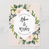 フローラ赤面手書きアドバイス&ウィッシュ氏&ミセス アドバイスカード (裏面)