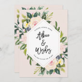 フローラ赤面手書きアドバイス&ウィッシュ氏&ミセス アドバイスカード (正面/裏面)