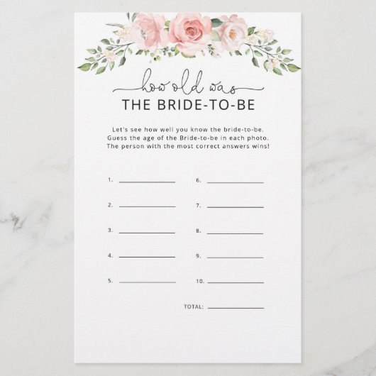 フローラ赤面新婦は何歳になる予定だったか (正面)