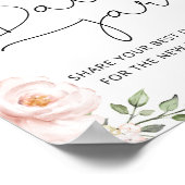 フローラ赤面日付の夜アイディア。日付jarブライダル ポスター (角)