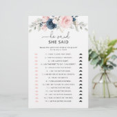 フローラ赤面海軍He彼女はブライダルシャワーと言った (スタンド正面)