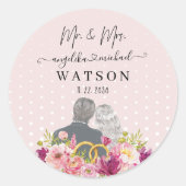 フローラ赤面牡丹トレンディー台本Mr.And Mrs. ラウンドシール (正面)