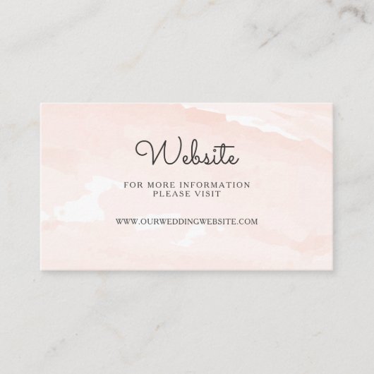 フローラ赤面結婚のWebサイト挿入カード エンクロージャーカード (正面)